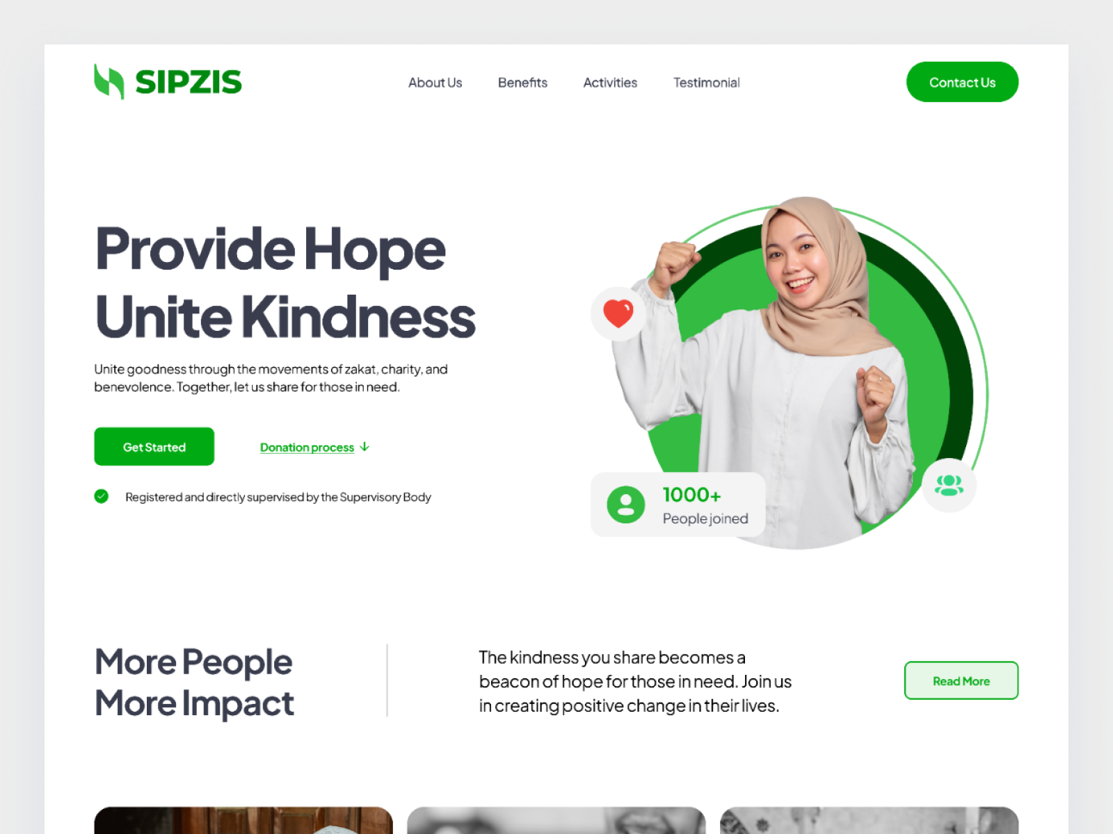 Example of Website Design Per Page