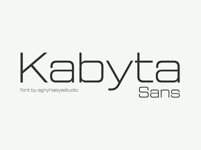 Kabyta Sans bold brand branding clean expanded family font italic logotype minimalist modern professional sans sans serif technology typeface ui variable web