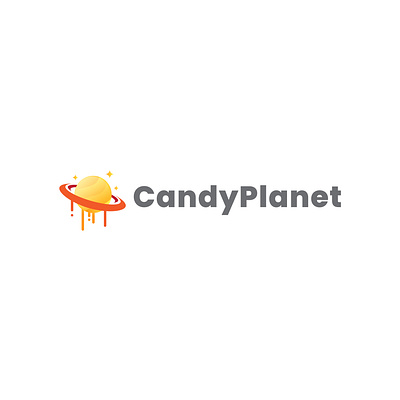 Candy Planet Logo brand branding candy graphic design icon identity logo logo design logos logotype planet