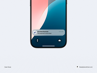 Gym Rent Reminders via WhatsApp app case study design ui ux
