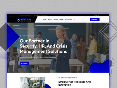 Resilienz Consulting UI – Security, HR, Crisis Management business consulting consulting crisis management human resources professional websites resilienz consulting responsive design security solutions ui design user experience web design