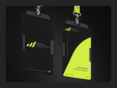 Brand identity + logo design for a fitness program. Visual. branding dark editorial fitness fluorescent futuristic gym gymbranding gymlogo lanyard logo logodesign neon program sleek typography ui