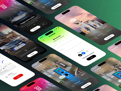 CHARGE - AR experience for EV charging app application applicazione ar augmented augmented reality charge charging ev ev charge ios ricarica station tesla ui virtual vr