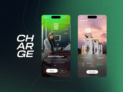 CHARGE - AR experience for EV charging app application applicazione ar augmented augmented reality charge charging ev ev charge ios ricarica station tesla ui virtual vr