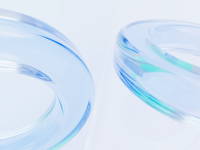 Glass rings 3d abstract animation arnold background cinema4d design glass motion graphics rings