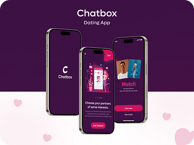 Chatbox Dating App branding graphic design logo motion graphics ui