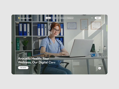 Avocado Health Website animation care clinic doctor health healthcare healthy healthy lifestyle hospital innovation medicine online consultations project support telehealth ui ux web design website well being wellness