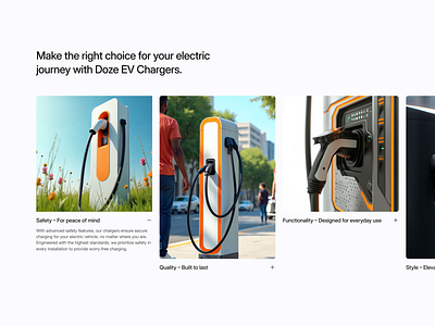 doze / benefits car cars chargers design ev expanded framer landing landingpage scroll section template tesla ui ui design ux web webdesign webflow website