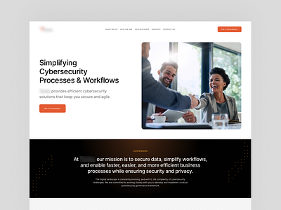 Cybersecurity Website Commission design figma ui web