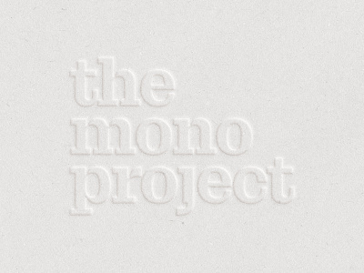 The Mono Project brand designer brand identity branding brandmark custom logo design custom mark custom typography graphic design identity identity design identity designer lettering letterpress logo logo design logo designer minimalistic logo photography logo typography visual identity