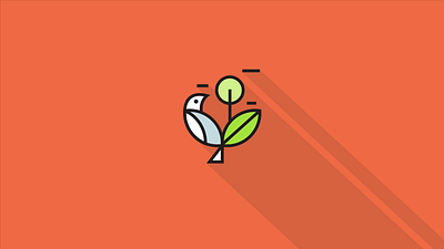 Logo Animation - Bird Leaf