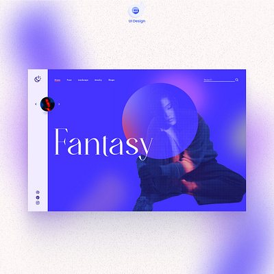 Fantasy - ui design design figma grandient graphic design interface photoshop ui webdesign