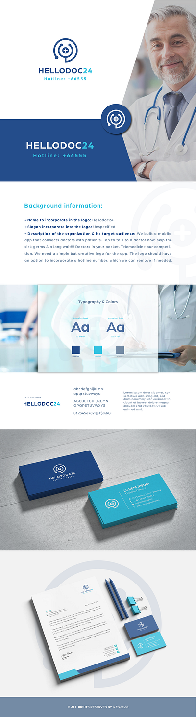 Telemedicine Logo brand identity branding business card doctorlogo graphic design healthcare helathlogo logo logo design medicinelogo onlinemedicine telemedicine