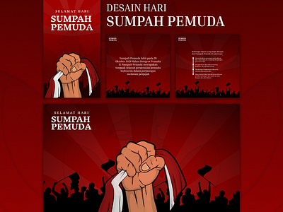 Desain Sumpah Pemuda design graphic design social media design