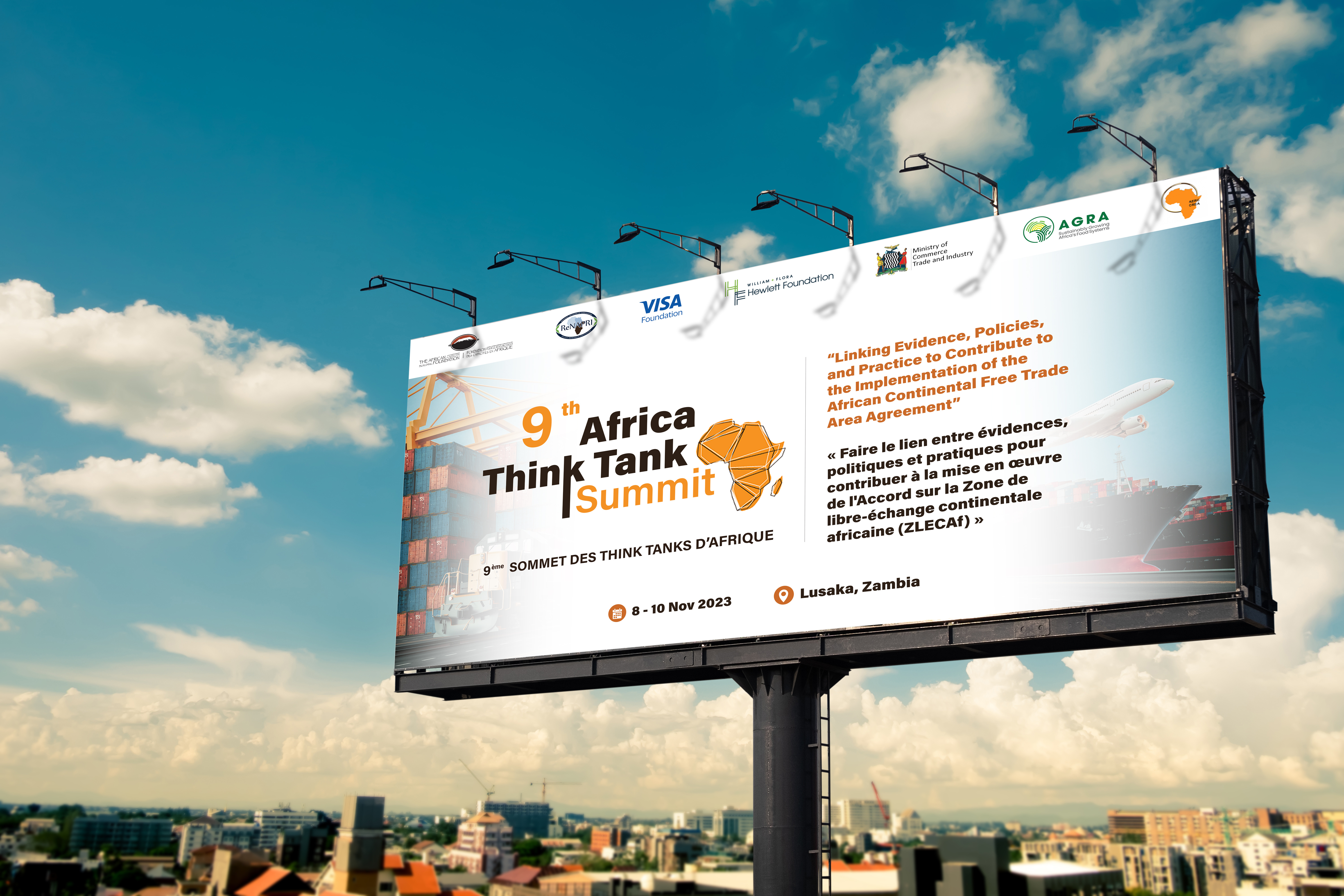 Billboard Design - Africa Think Tank Summit 2023 advertising africandesigner branding communicationdesign design eventbranding eventdesign graphicdesign logo ui