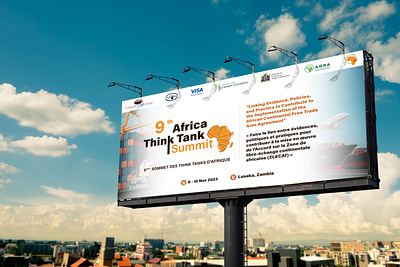 Billboard Design - Africa Think Tank Summit 2023 advertising africandesigner branding communicationdesign design eventbranding eventdesign graphicdesign logo ui