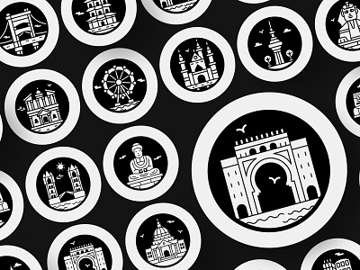 World Famous Landmarks Icons adventure building china egypt glyph icon icons ilcons italy landmarks monuments paris premium icons rome travel usa vector vector icons world world travel