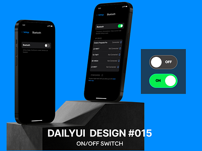 DailyUI #015 ON/OFF SWITCH button dailyui dailyuidesign dailyuidesignchalllenge design figma onoff switch