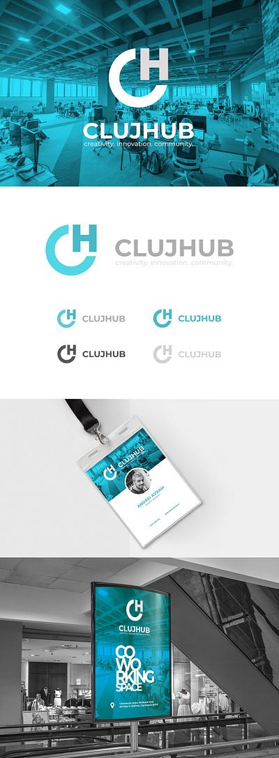 ClujHub Concept LOGO/BRANDING branding design graphic design identity logo