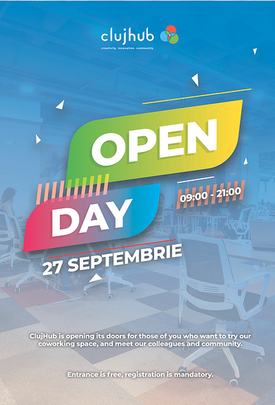 ClujHub "OPEN DAY" - Corporate FLYER business corporate flyer graphic design print