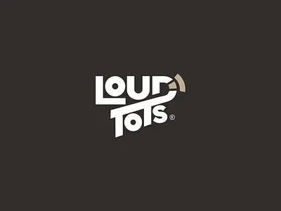 loud tots logo app branding design graphic design illustration lettermark logo loud podcast thoughts typography ui ux vector wordmark