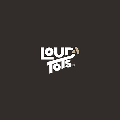 loud tots logo app branding design graphic design illustration lettermark logo loud podcast thoughts typography ui ux vector wordmark