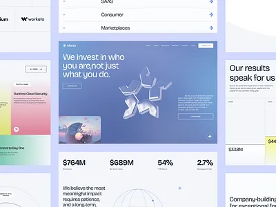 Manta Venture Fund. Design for an investment company design fund invest ui uiux user interface ux venture fund web webdesign