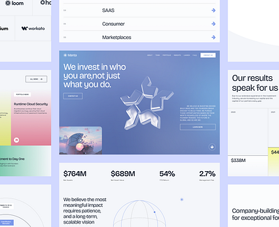 Manta Venture Fund. Design for an investment company design fund invest ui uiux user interface ux venture fund web webdesign