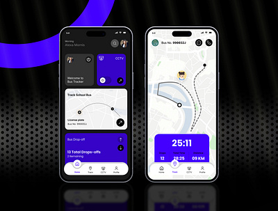School Bus Tracking App Design Concept app design bus tracker bus tracking bus tracking app gps illustration mobile app mobile app design mobile ui school school bus school bus app school bus tracking school bus tracking app track tracking ui ui design ux