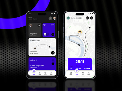 School Bus Tracking App Design Concept app design bus tracker bus tracking bus tracking app gps illustration mobile app mobile app design mobile ui school school bus school bus app school bus tracking school bus tracking app track tracking ui ui design ux