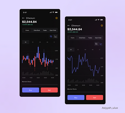 Crypto App - Trading Interface crypto crypto app design mobile app ui uidesign uiux web3 web3 wallet