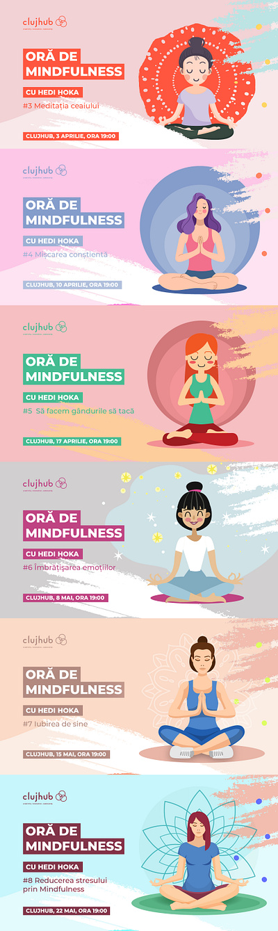 ClujHub "Mindfulness" - Corporate FLYER banner corporate event flyer flyers graphic design print social media