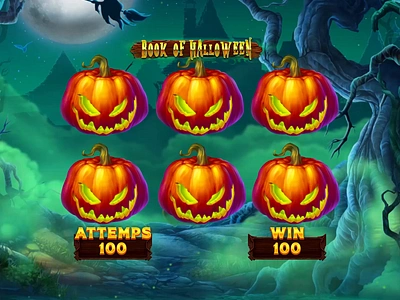 Book of Halloween animation casino casinoslots dark gambling game art gaming halloween horror mystic night onlineslots pumpkin saleslots slot design slotmachine slotmakers slotonline sweets witch