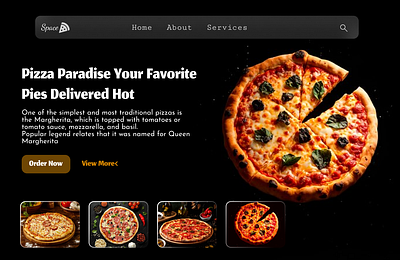 Pizza App Landing page figma landing page pizza app ui ui designs uiux ux designs web designs websites