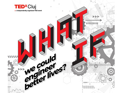 TEDx Cluj "What IF" - Social Media BANNERS banner content flyer graphic design social media