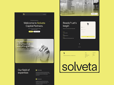 Solveta — UI/UX branding business design business webdesign clean desktop hero landing page minimal tech design ui ui design uiux uiux design webdesign website