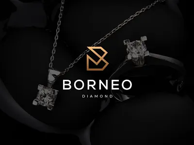 Letter B and diamond logo branding desain design graphic design ikon illustration logo merek vektor