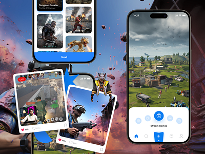 Game streaming mobile app app casino design game game app live mobile app movie music online games play podcast product design shasanko das streaming twitch ui ux video watching