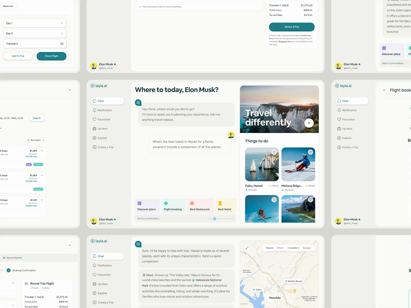 Example of Layla - AI Travel Planner