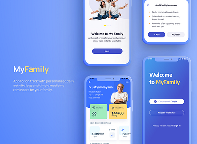 Family Track App with personalized daily activity