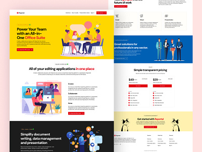 Reportol Website Design - new version animation branding design graphic design mobile app ui ui design uiux design ux website design website redesign