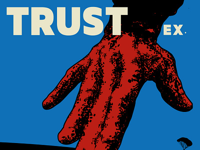 Trust Exercises Promotional Poster dj graphic design layout design music promotional poster