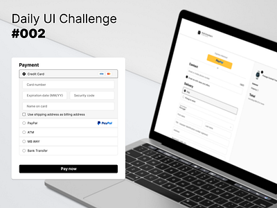 Daily UI #002 – Payment Screen dailyui designchallenge paymentscreen ui uidesign userinterface