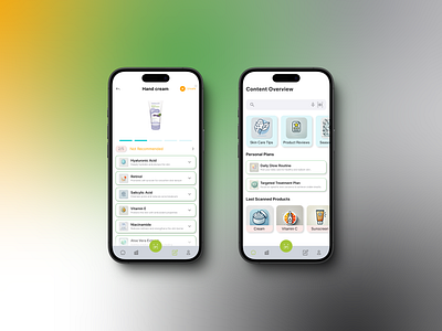 CosmoCheck cosmeticsreview design mobile personalcare skincareapp ui ux