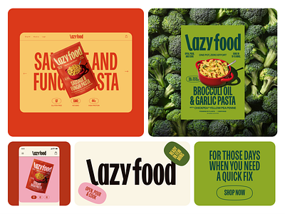 Lazy food branding food brand identity food branding food design food packaging food web design lazy mushrooms pasta pasta branding pasta packaging peas