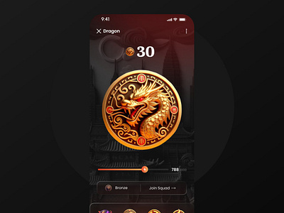 DragonDotBot telegram app UI/UX Design 3d clicker clicker game crypto motion graphics telegram app ui web3