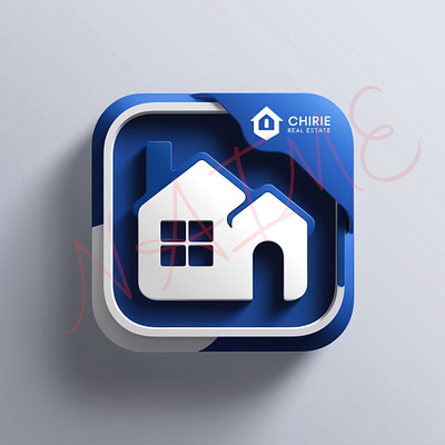 Real Estate Logo Design for Mobile App (iOS & Android) 3d 3d logo design branding graphic graphic design graphics design illustrator logo logo design photoshop