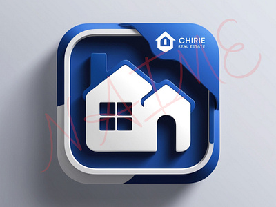 Real Estate Logo Design for Mobile App (iOS & Android) 3d 3d logo design branding graphic graphic design graphics design illustrator logo logo design photoshop