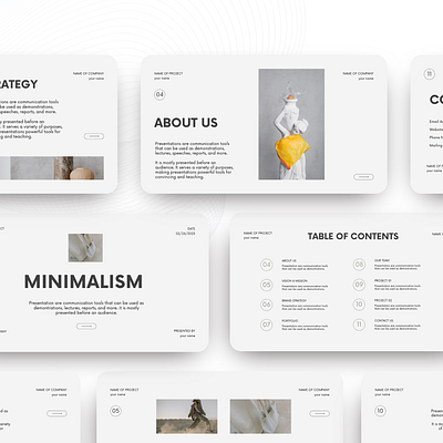 MInimalism Presentation Design ppt design