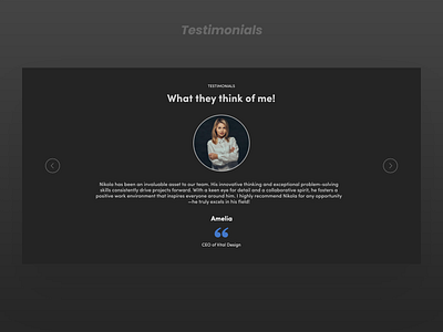 Testimonials graphic design ui design visual design